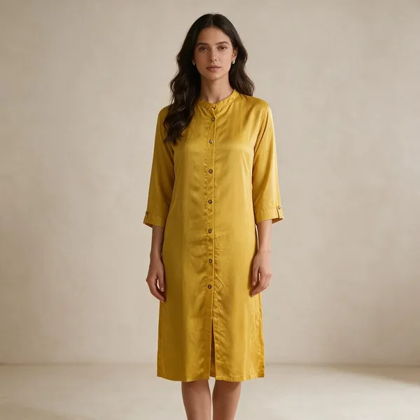 Yellow_Viscose_Rayon_Solid_Straight_Kurta_For_Women
