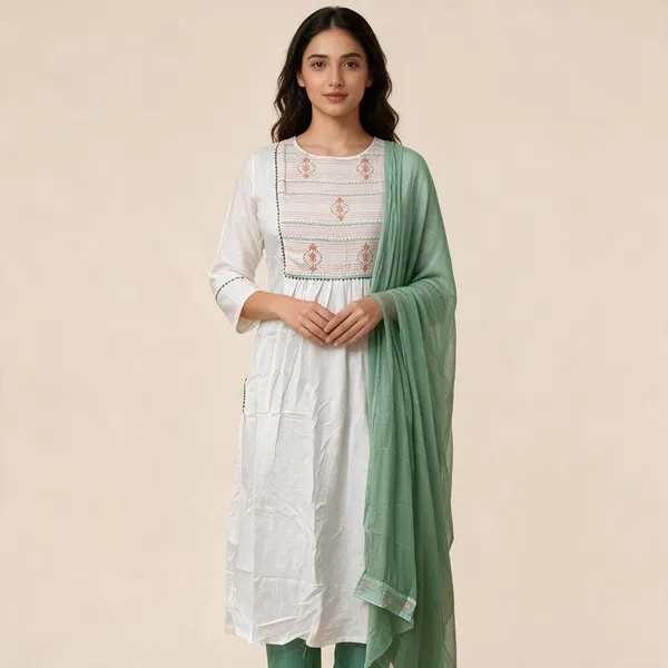 White_Crepe_Embroidered_Straight_Kurta_Set_For_Women