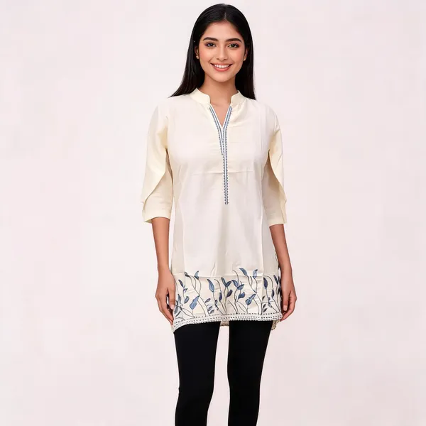 White_Rayon_Straight_Fit_Embroidered_Kurti_For_Women