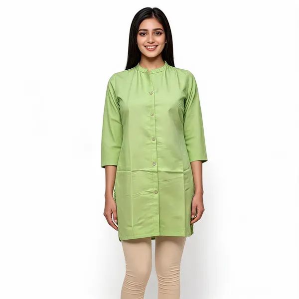 Green_Silk_Blend_Textured_Straight_Kurta_For_Women