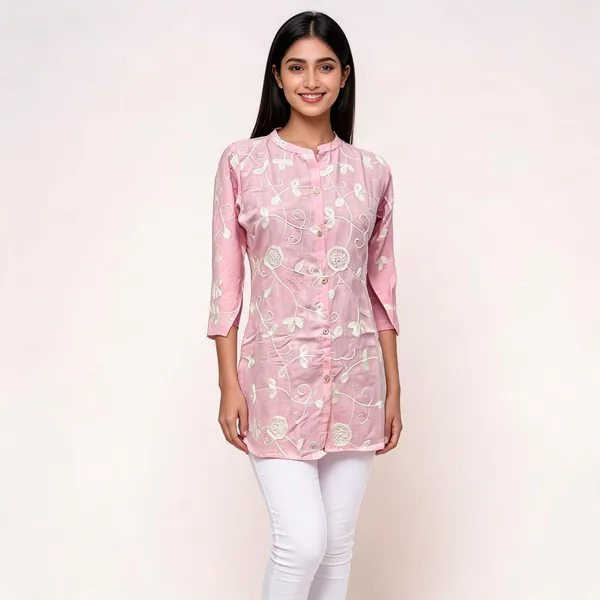 Pink_Viscose_Rayon_Embroidered_Straight_Kurta_For_Women