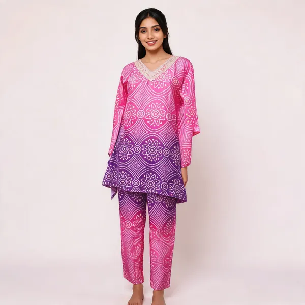Pink_Crepe_Printed_Kurta_Pant_Set_For_Women