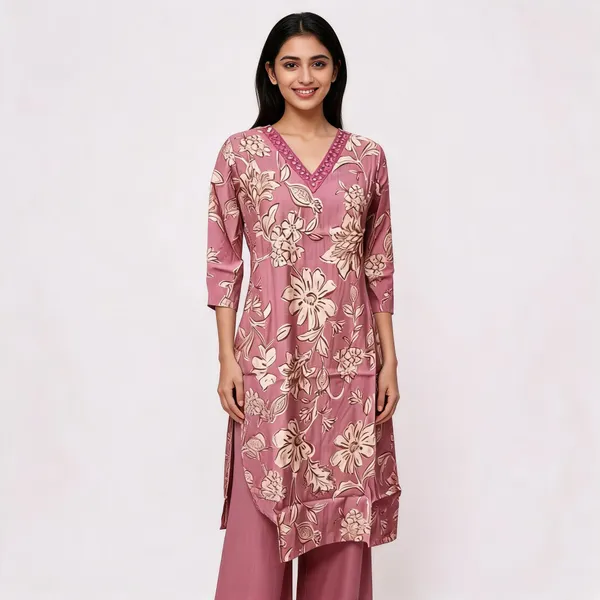 Pink_Cotton_Floral_Printed_Straight_Kurta_For_Women