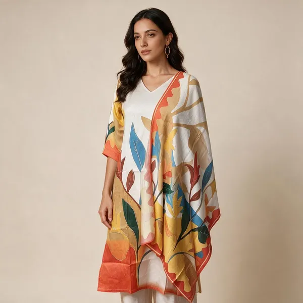 Multicolor_Cotton_Printed_Flared_Kurta_For_Women