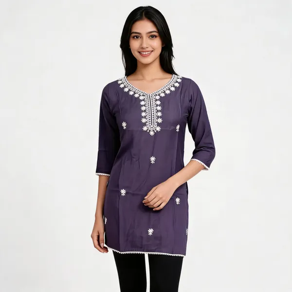 Purple_Chanderi_Silk_Embroidered_Straight_Kurta_For_Women