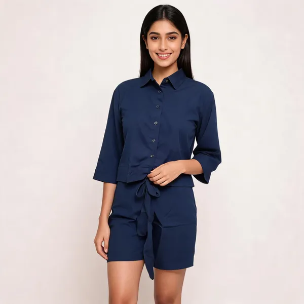 Navy_Vatican_Silk_Collared_Button_Front_Romper_For_Women