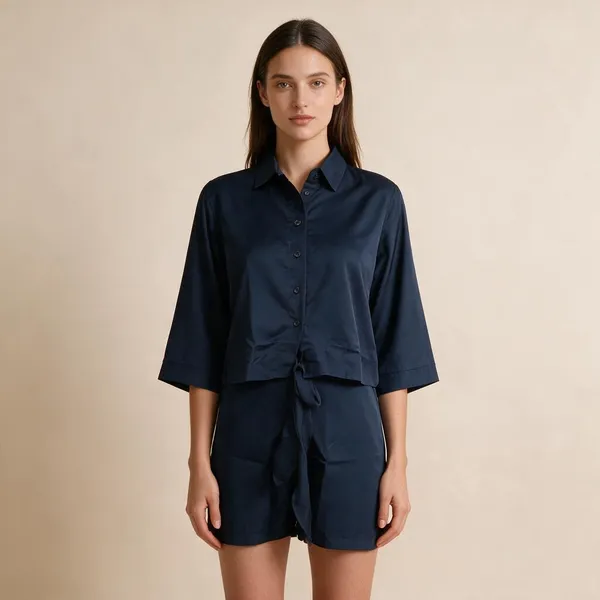 Navy_Vatican_Silk_Collared_Button_Front_Romper_For_Women