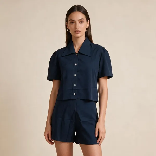 Navy_Vatican_Silk_Short_Sleeve_Collared_Jumpsuit_For_Women