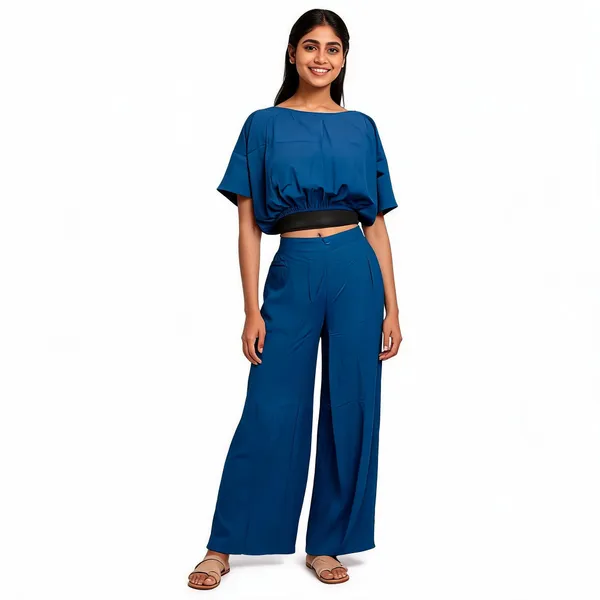 Blue_Vatican_Silk_Wide_Leg_Co_Ord_Set_For_Women