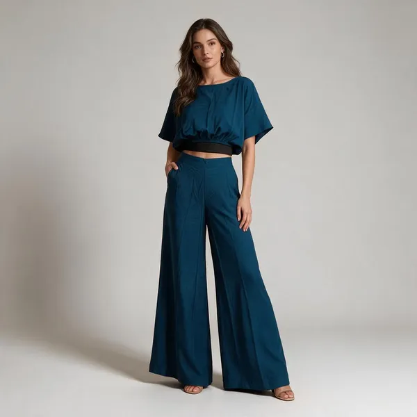 Blue_Vatican_Silk_Wide_Leg_Co_Ord_Set_For_Women