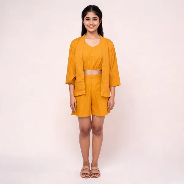 Mustard_Vatican_Silk_Relaxed_Three_Piece_Co_Ord_Set_For_Women