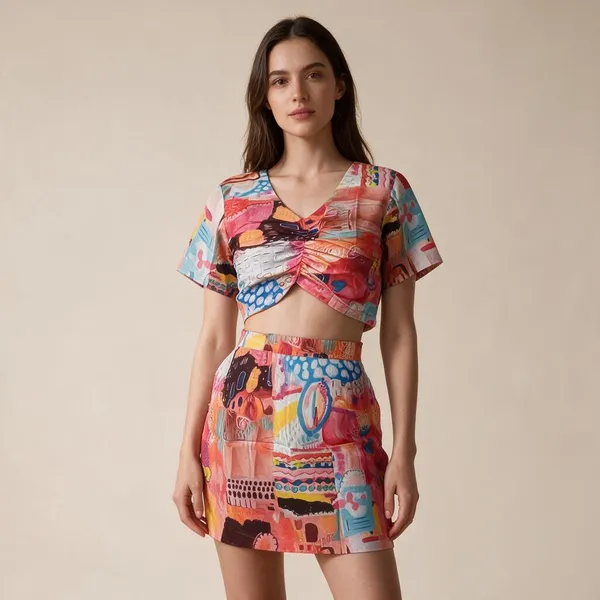 Multicolor_Vatican_Silk_Printed_Crop_Top_And_Skirt_Set_For_Women