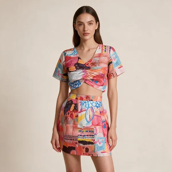 Multicolor_Vatican_Silk_Printed_Crop_Top_And_Skirt_Set_For_Women