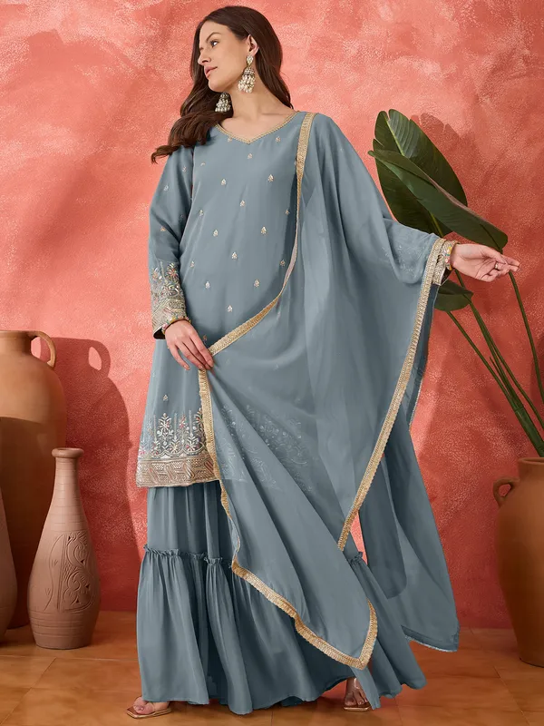 Light_Blue_Dola_Silk_Embroidered_Anarkali_Suit_Set_For_Women