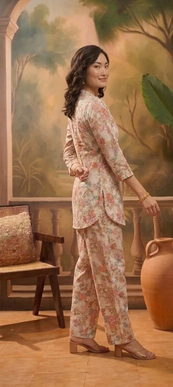Pink_Silk_Blend_Floral_Print_Regular_Fit_Sleepwear_Set_For_Women