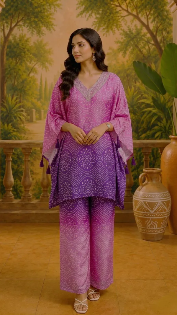 Pink_Crepe_Printed_Kurta_Pant_Set_For_Women