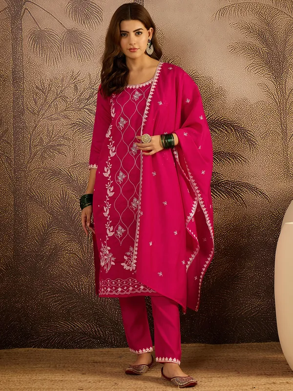 Pink_Cotton_Embroidered_Straight_Kurta_Set_For_Women