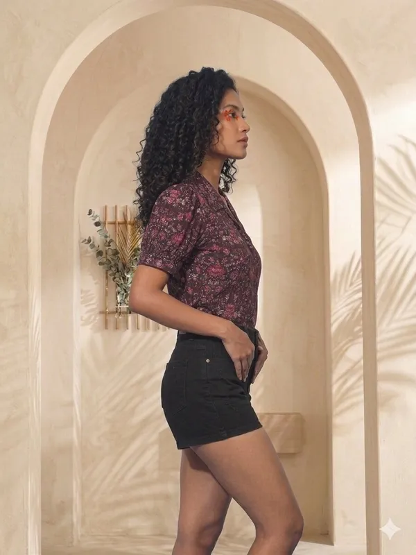 Maroon_Crepe_Relaxed_Fit_Floral_Print_Tunic_Top_For_Women