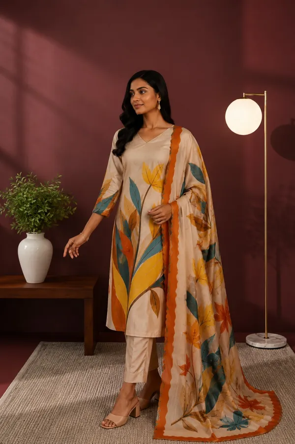 Multicolor_Cotton_Printed_Flared_Kurta_For_Women