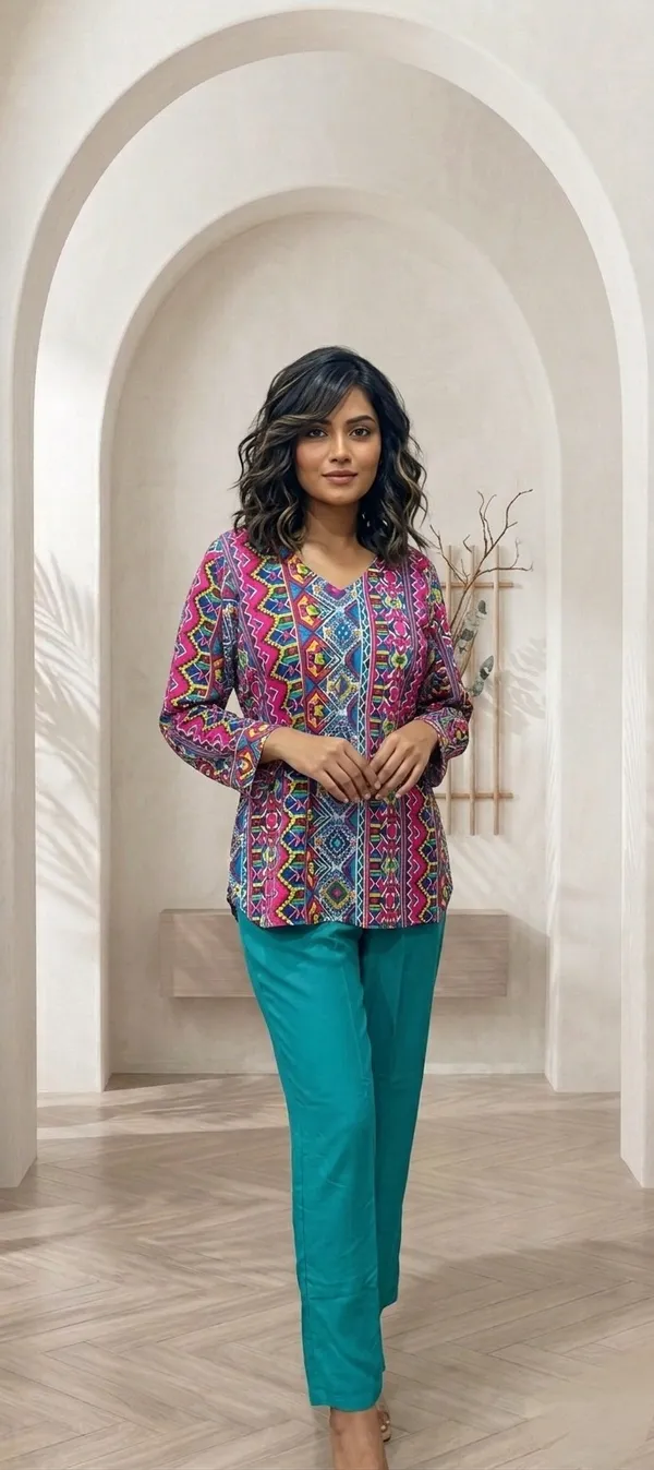 Multicolor_Vatican_Silk_Printed_Regular_Fit_Kurta_Set_For_Women
