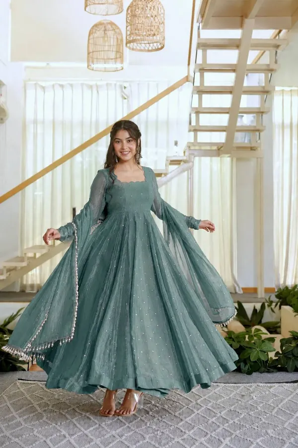 Teal_Salsa_Silk_Anarkali_Suit_Set_For_Women