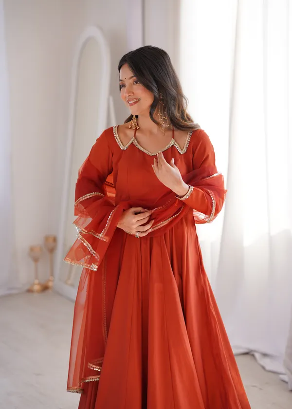 Red_Roman_Silk_Chanderi_Anarkali_Suit_Set_For_Women