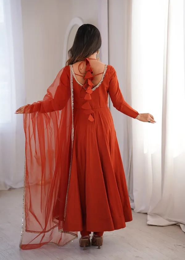 Red_Roman_Silk_Chanderi_Anarkali_Suit_Set_For_Women