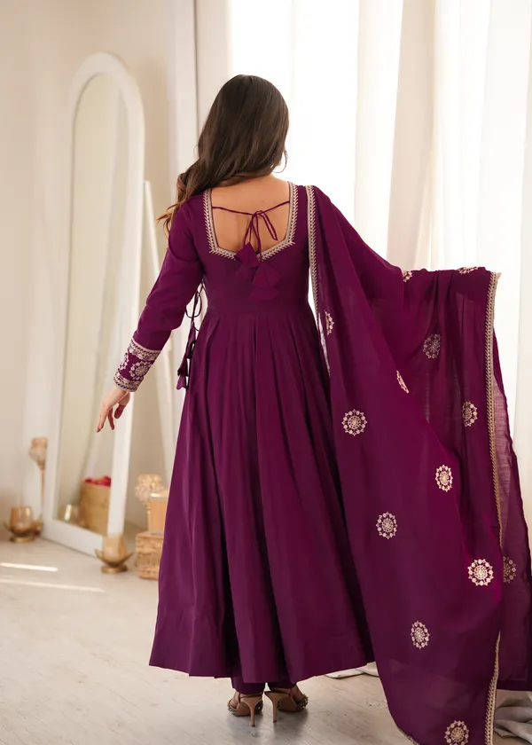 Plum_Embroidered_Anarkali_Suit_Set_for_Women