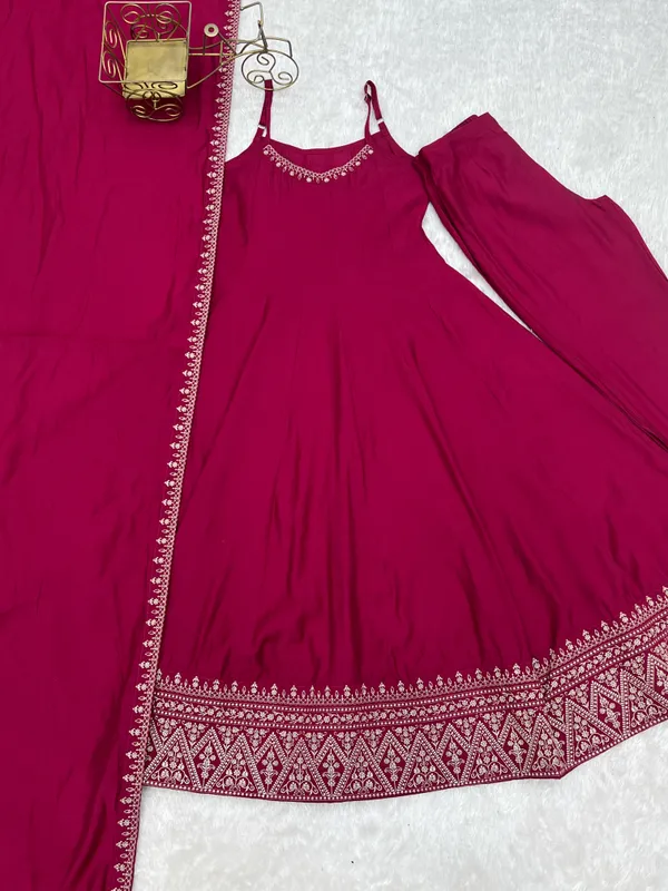 Magenta_Anarkali_Suit_Set_for_Women