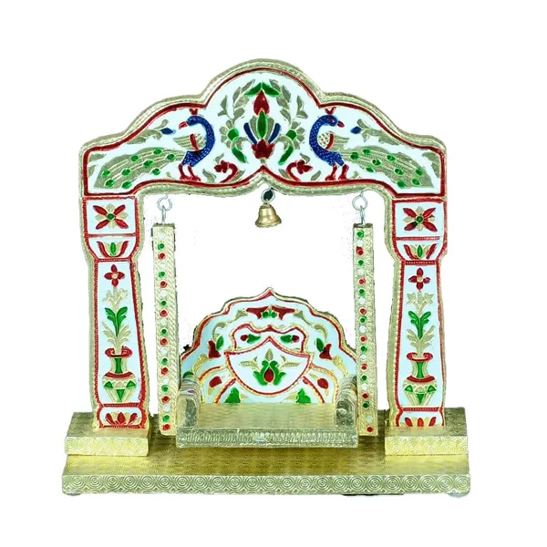 Meenakari_Krishna_Wooden_Jhula