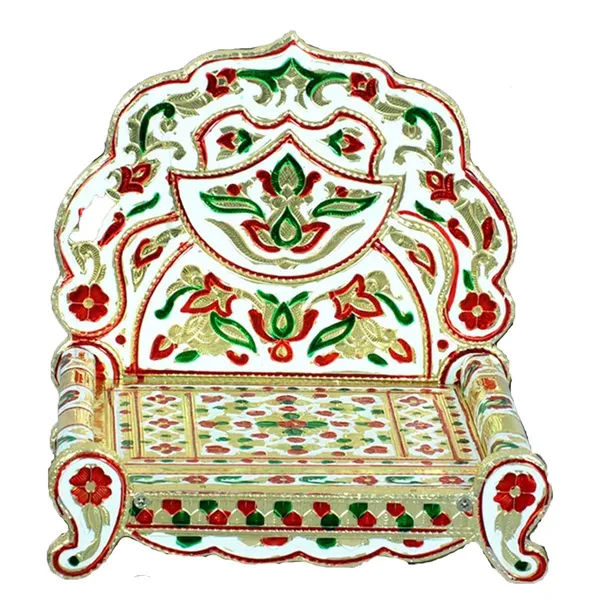 Meenakari_Gold_Plated_Floor_Cushion