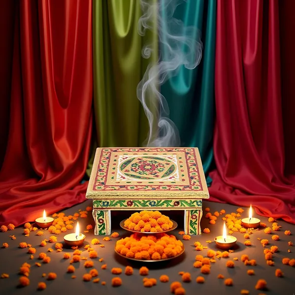 Wooden_Meenakari_Chowki