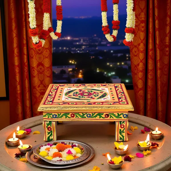 Wooden_Meenakari_Chowki