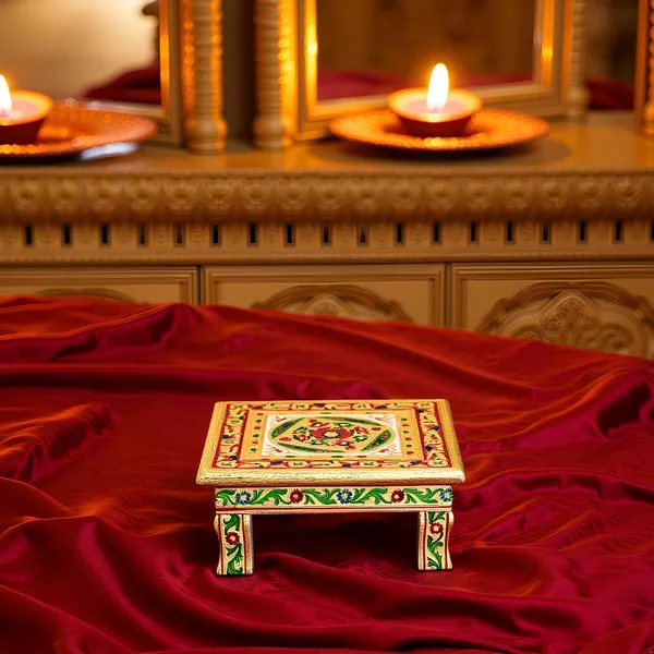 Wooden_Meenakari_Chowki