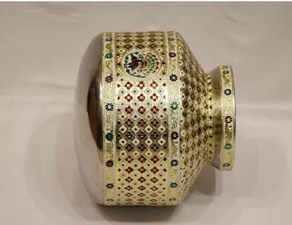 Steel_Meenakari_Kalash