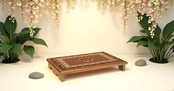 Wooden_Pooja_Bajot