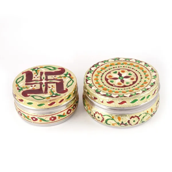 Stainless_Steel_Meenakari_Storage_Jar_Set_Pack_Of_2