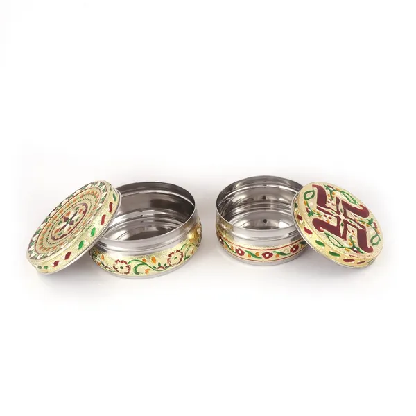 Stainless_Steel_Meenakari_Storage_Jar_Set_Pack_Of_2