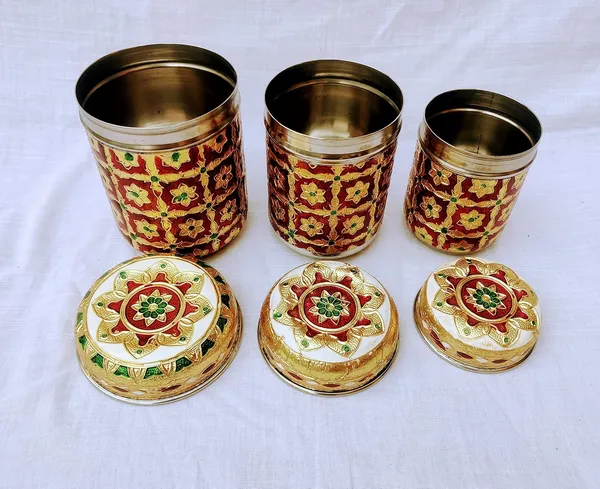 Meenakari_Steel_Container_Box_Set_Finish