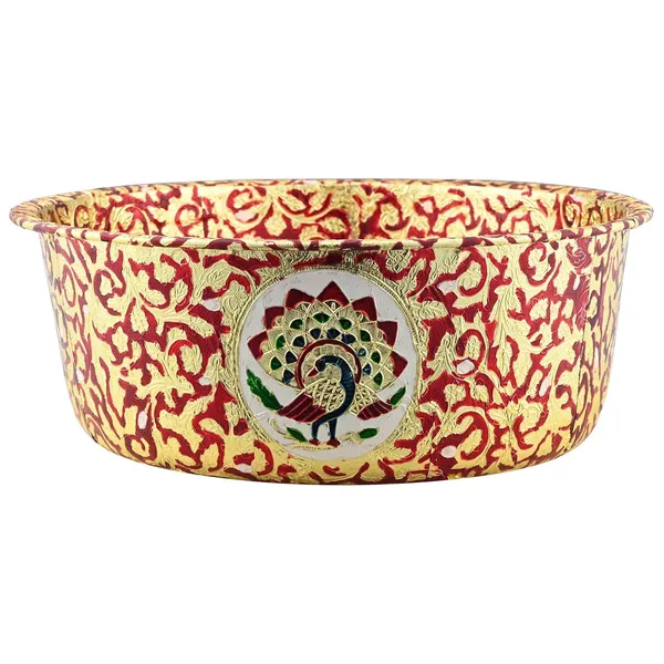 Brass_Meenakari_Pooja_Parat