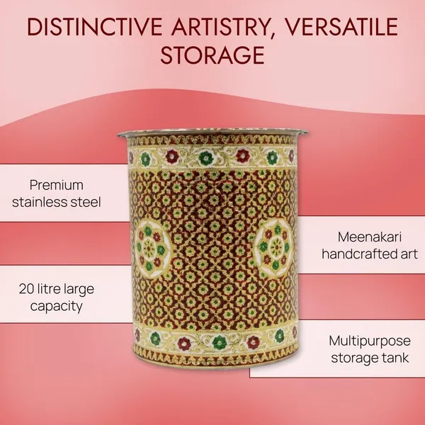 Stainless_Steel_Meenakari_Water_Tank