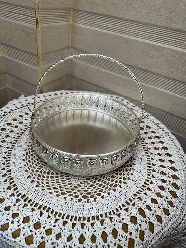German_Silver_Hamper_Basket_Tray