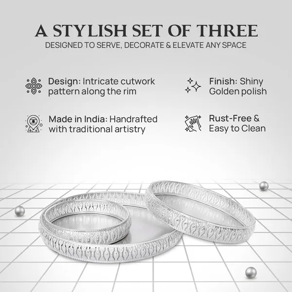 German_Silver_Serving_Tray_Set