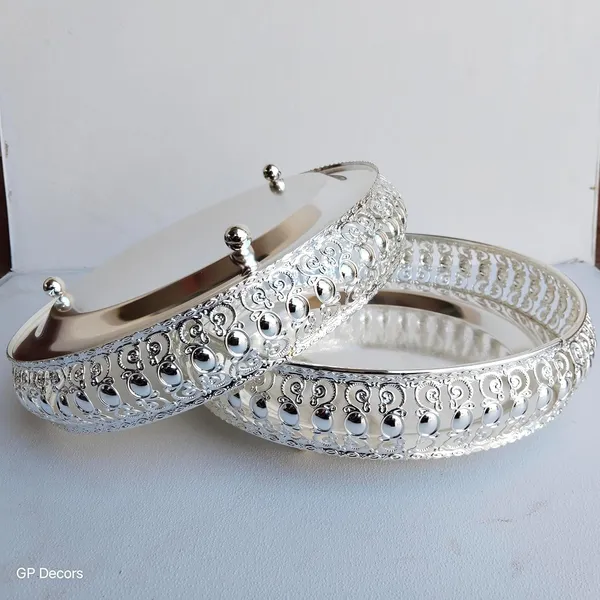 German_Silver_Serving_Tray_Set
