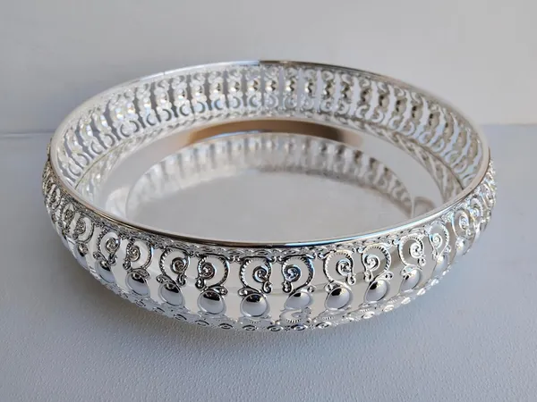 German_Silver_Serving_Tray_Set