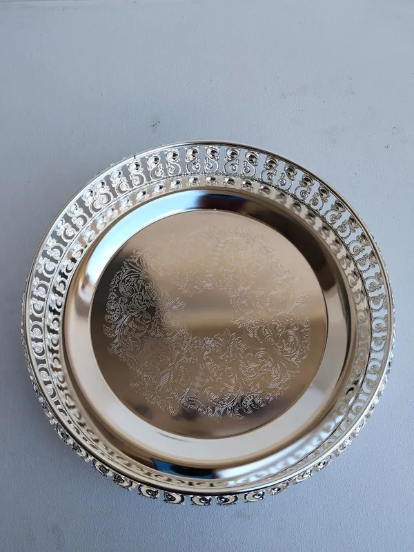 German_Silver_Serving_Tray_Set