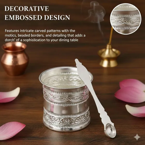 German_Silver_Panchpatra_With_Udarine_Set