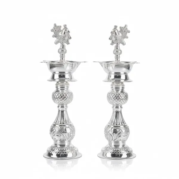 Peacock_Metal_Diya_With_Stand