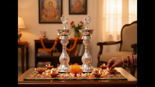 German_Silver_Diya_Set