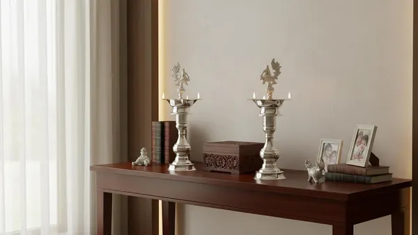 German_Silver_Diya_Set